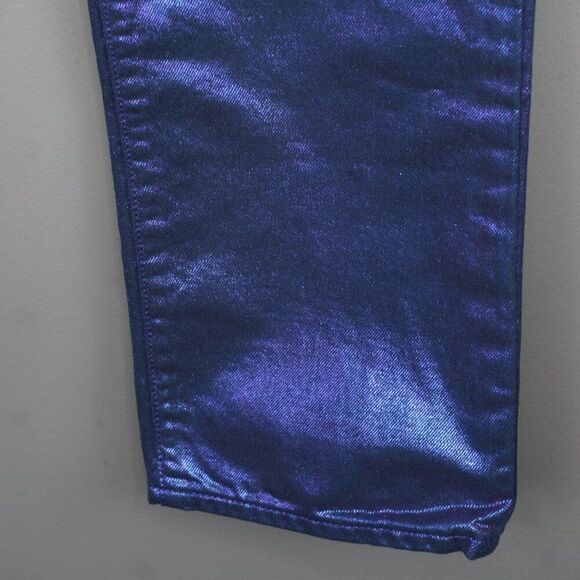 New Levi's Premium Candy Coated Ribcage Straight Ankle Jeans in Purple size 25 - Picture 7 of 15